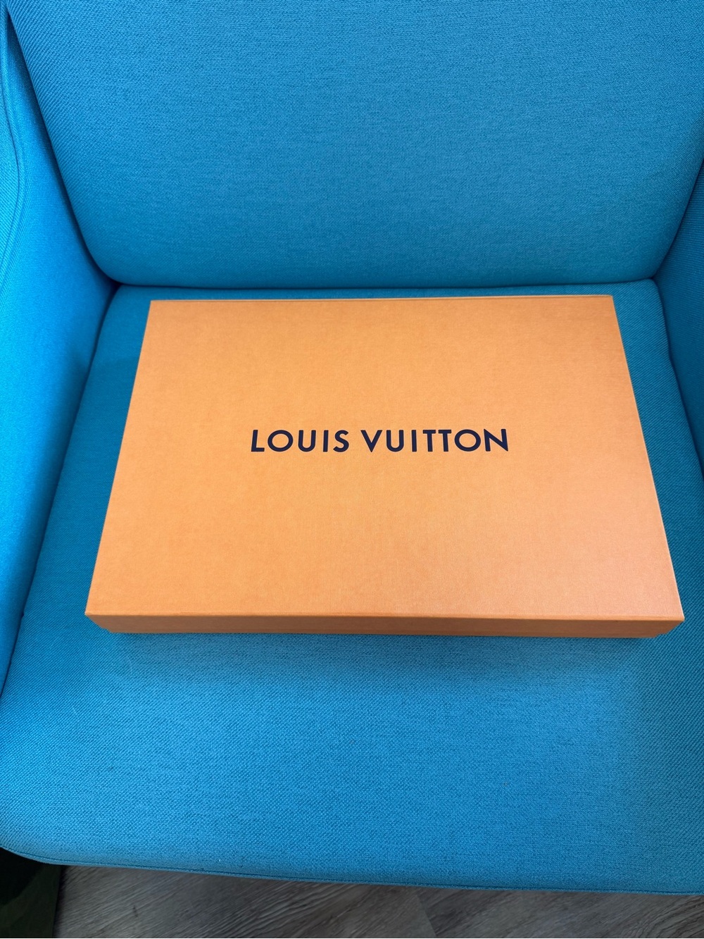 Louis Vuitton Orange and Black Logo Magnetic Closure